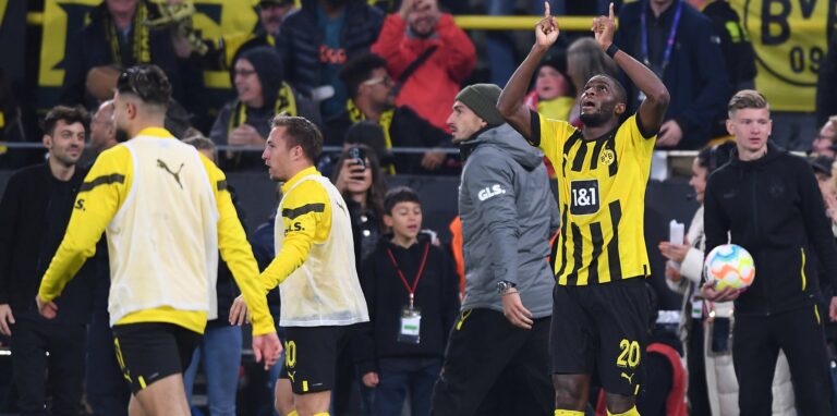 Anthony Modeste bejubelt seinen Treffer gegen den FC Bayern München.