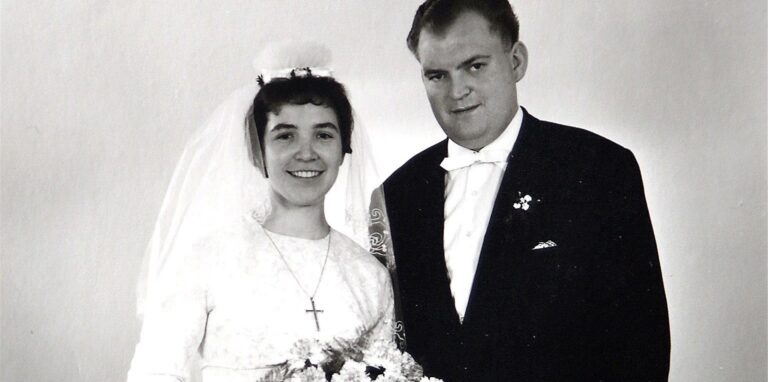 Hochzeitsfoto von Brunhilde und Clemens Peick.
