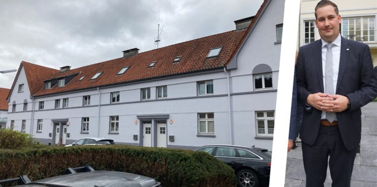 Ein Mehrfamilienhaus der neuma in Marl / Der Bundestagsabgeordnete Brian Nickholz