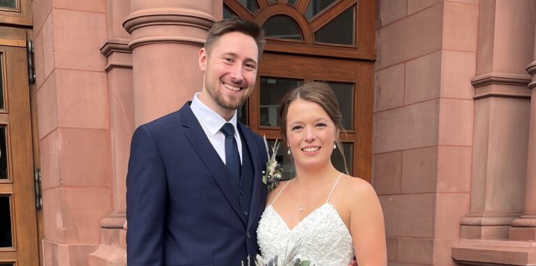 Das Ehepaar Frederic und Mandy Kunitschke hat am Freitagnachmittag JA gesagt.