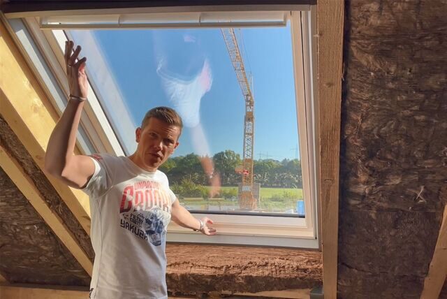 Dachfenster im zukünftigen Haus von Matti Ostwinkel