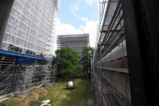 Teure Baustelle: Die Sanierung des Rathauses in Marl wird mindestens 90 Millionen Euro kosten.