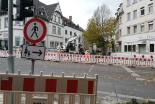 Straßensperrung auf dem Börster Weg