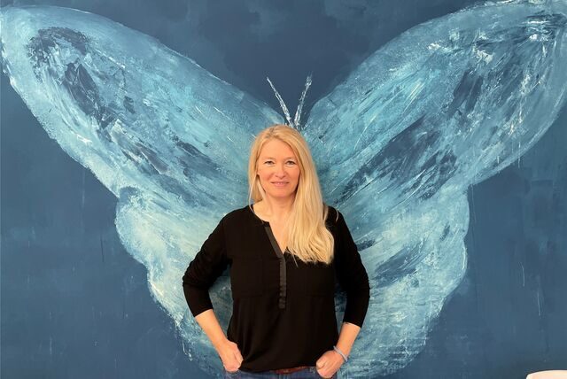 Martina Hosse-Dolega in ihrem Studio am Münsterplatz in der Castroper Altstadt.
