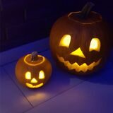 Geschnitzte Kürbisse zu Halloween in Waltrop