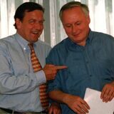 Oskar Lafontaine und Gerhard Schröder im Wahlkampf 1998