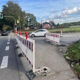 Die Einfahrt an der B58 an der Deutener Birkenalle in Richtung Holsterhausen ist aktuell nicht möglich.