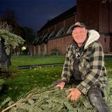 Uwe Frisch, stellvertretender Vorsitzender des Vereins „Mein Ickern“, freut sich auf den Weihnachtsbaum.