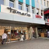 Die Frontansicht des Schuhgeschäfts Tamaris in der Innenstadt von Recklinghausen.