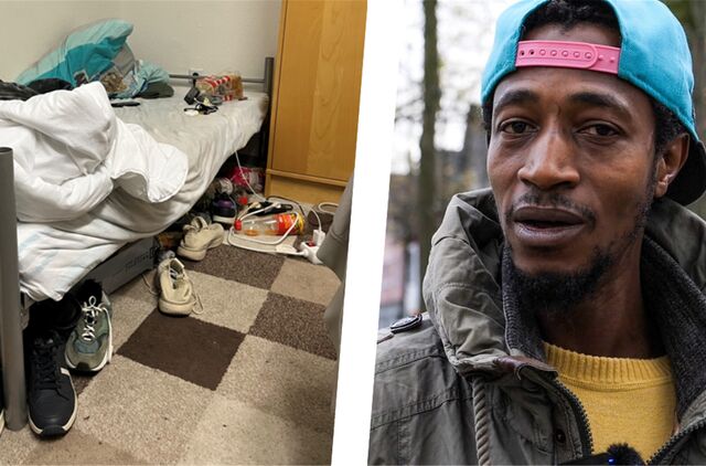 Nicht einmal vier Quadratmeter hat Mamadou Lamarana Bah in der Unterkunft am Lipper Weg zur Verfügung.