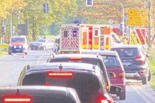 Unfall auf der Buerer Straße.