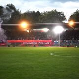 Viel los am Stimberg beim Westfalenpokal-Achtelfinale Spvgg. Erkenschwick gegen Preußen Münster Ende September. Am Samstag steht das Viertelfinale an.