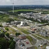 Rain Carbon in Castrop-Rauxel aus der Luft gesehen.