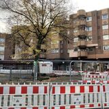 Die Baustelle am Place d´Arras in der Hertener Innenstadt.