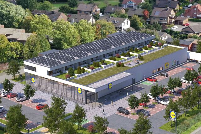 So soll der künftige Lidl-Markt an der Dorstener Straße in Alt-Marl aussehen. Hält sich der Discounter an alle Vorgaben der Stadt?