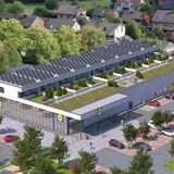 So soll der künftige Lidl-Markt an der Dorstener Straße in Alt-Marl aussehen. Hält sich der Discounter an alle Vorgaben der Stadt?