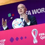 FIFA-Präsident Gianni Infantino während einer Pressekonferenz.