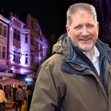 Eine Montage von Stephan Bröcker, Chef der Werbegemeinschaft Citypartner, und einer Ansicht der Hohe Straße in Datteln.