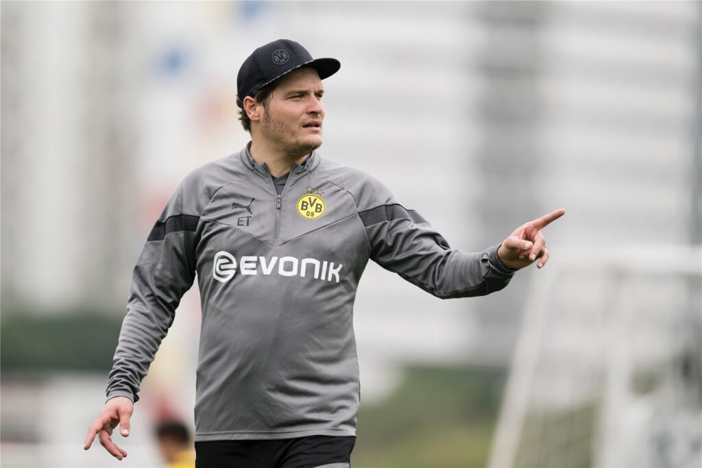 Das erste BVB-Training in Singapur.