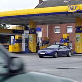 Die Jet-Tankstelle in Waltrop an der Leveringhäuser Straße.