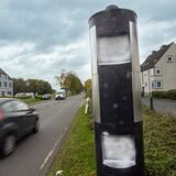Ein stationärer Blitzer in Datteln.