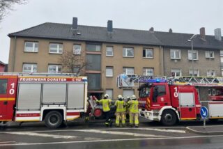 Am Sonntag brannte es in einem Mehrfamilienhaus an der Halterner Straße.