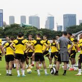 BVB-Training vor beeindruckender Kulisse in Singapur.