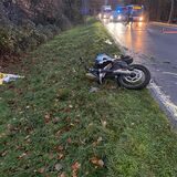 Der Motorradfahrer aus Haltern wurde bei dem Unfall auf der B 58 schwer verletzt.