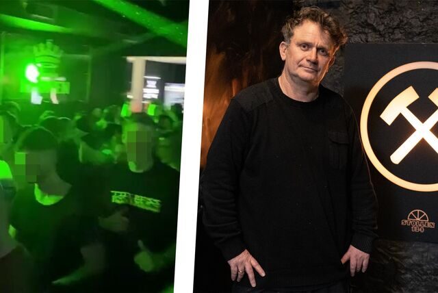 Inhaber Udo Lagatz (r.) ist zufrieden: Die Premiere seines Techno-Clubs „Stollen 134“ war am Samstag (26.11.) ein Erfolg.