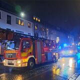 Die Feuerwehr ist an der Bahnhofstraße in Westerholt im Einsatz.