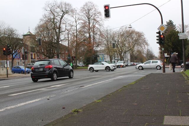 Die Rathauskreuzung in Waltrop.