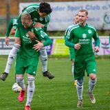 Jubel nach der 1:0-Führung durch Philipp Gödde (l.). Nur wenig später kassierte der HSC den 1:1-Ausgleich.