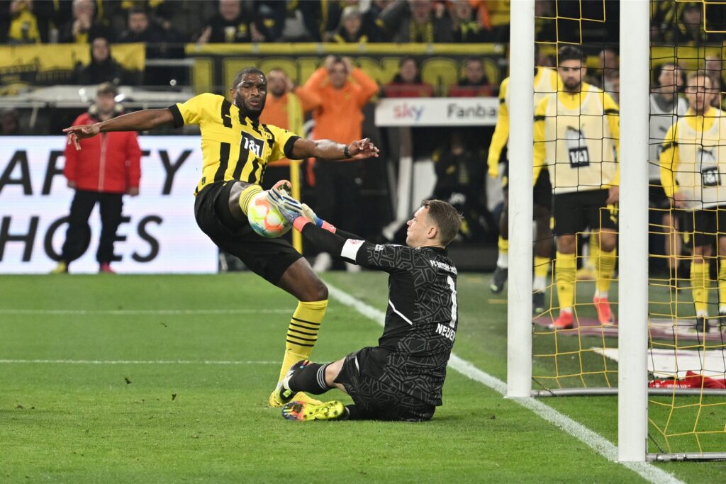 Anthony Modeste beim Torabschluss. Anthony Modeste beim Torabschluss.
