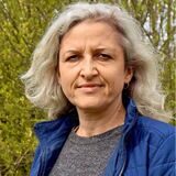 Mirjam Goedes, Sprecherin des Naturschutzbundes (Nabu), erklärt, wie sich weitere Bäume als Naturdenkmal schützen lassen. Die Blutbuche am Hertener Marktplatz steht bereits auf der Liste.
