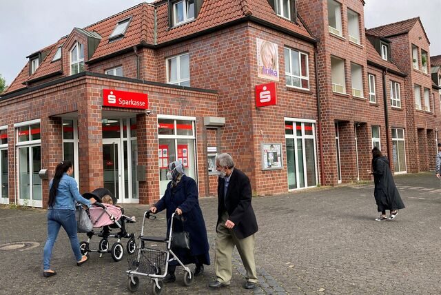 Die Filiale der Sparkasse am Süder Markt in Herten.