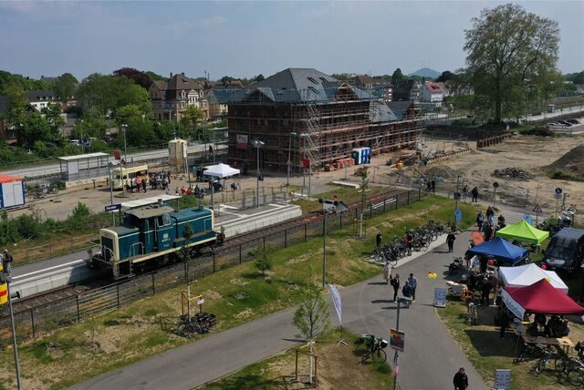 Bahnhof von oben.