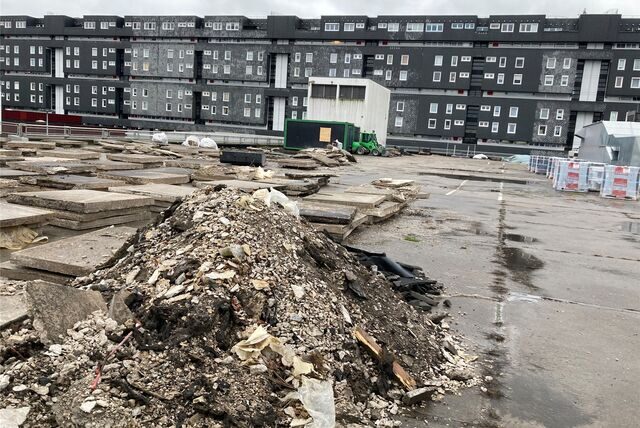 Das ehemalige Parkdeck von Karstadt
