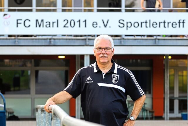 Meldet sich weiter „einsatzbereit“: Claus Lanczek, Vorsitzender FC Marl.