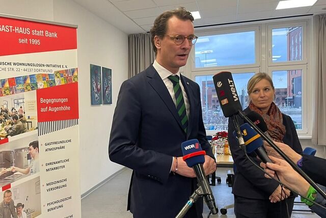 NRW-Ministerpräsident Hendrik Wüst ist am Donnerstag (29.12.) in Dortmund.