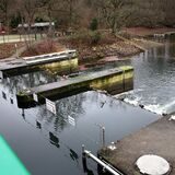 Zufluss der Stever zum Halterner Stausee.