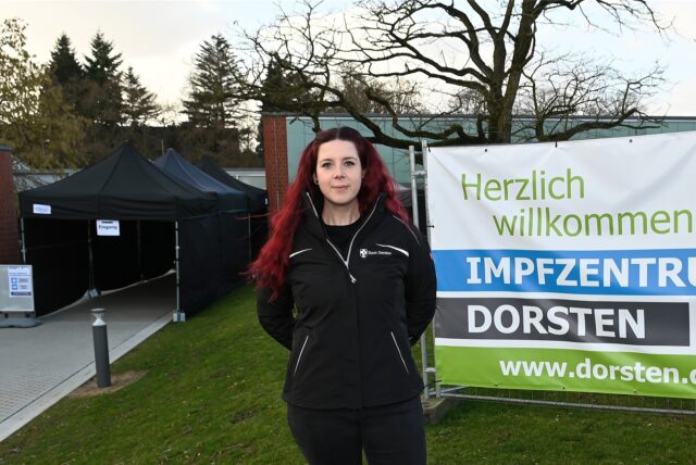 Jacky Möller ist gemeinsam mit Lisa Föcker Leiterin des Dorstener Impfzentrums.