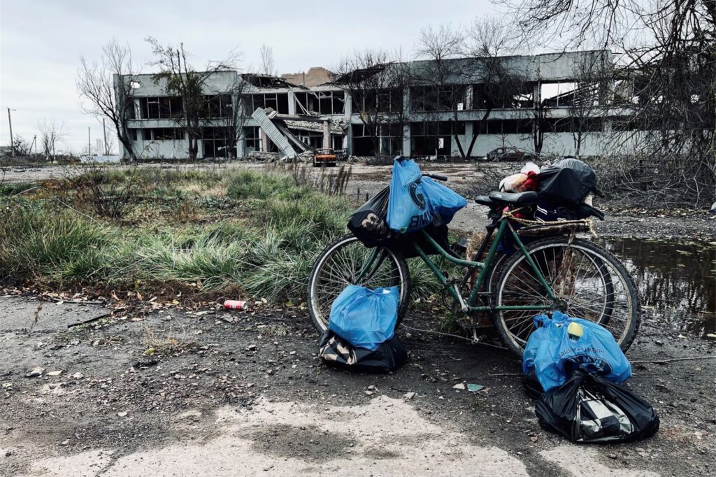 Die Zerstörung in der Region rund um Cherson ist riesig. Die Zerstörung in der Region rund um Cherson ist riesig.