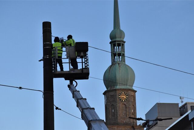 An verschiedenen Stellen entlang der Kampstraße hat die Polizei Kameras installiert.
