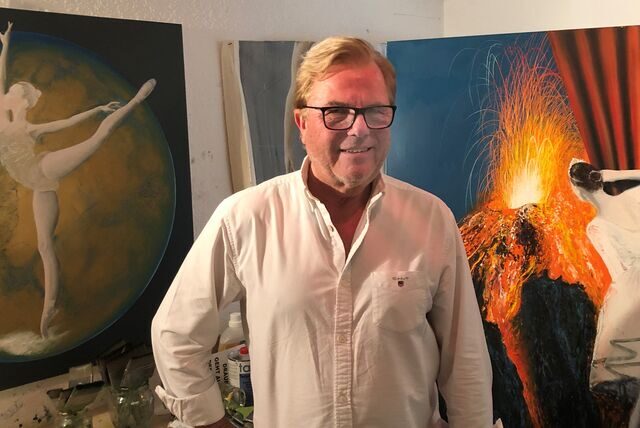 Arno Kindermann in seinem Atelier