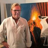 Arno Kindermann in seinem Atelier