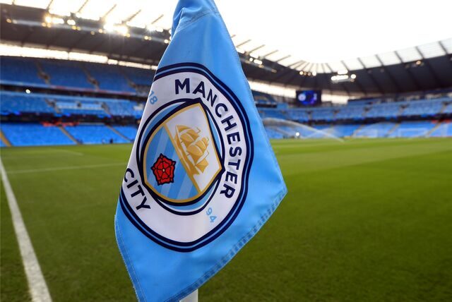 Eckfahne mit Manchester-City-Logo
