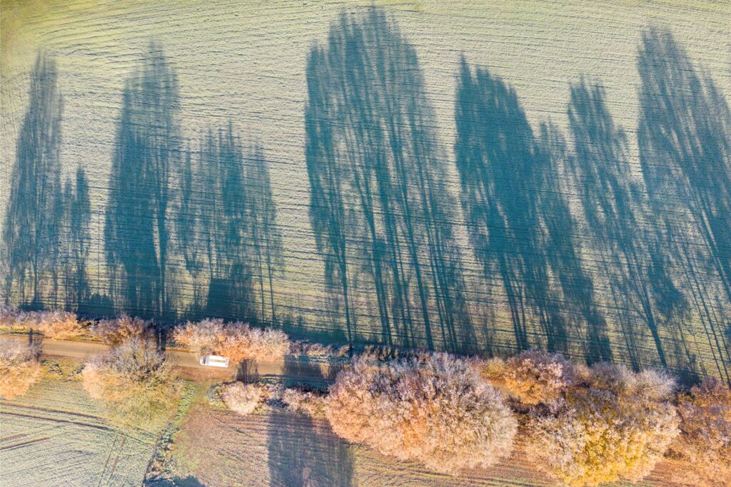 Drohnenaufnahme Winter