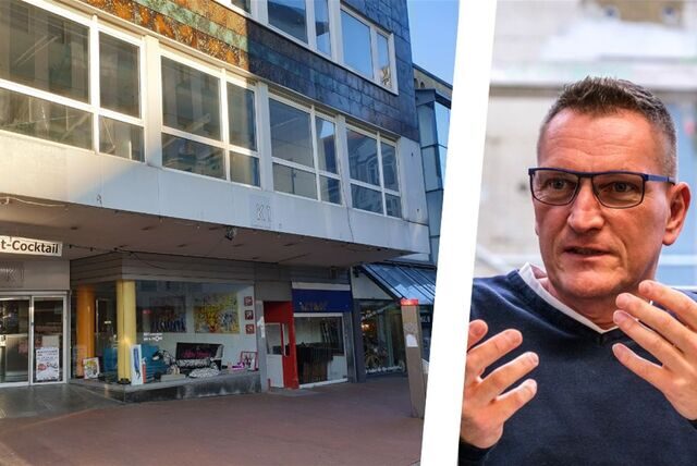 Mediziner Michael Rausch und seine Immobilie an der Kunibertistraße 1.