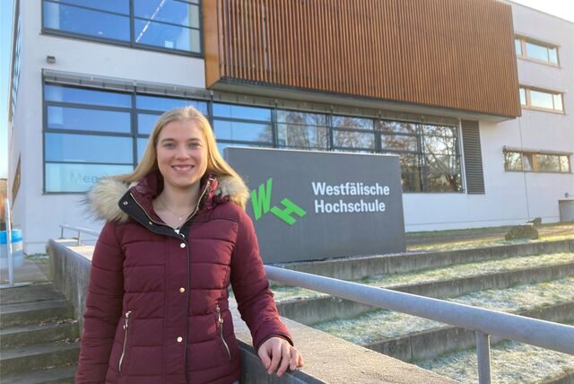 Lena Kühn hat den Peter-Borggraefe-Preis 2022 an der Westfälischen Hochschule gewonnen.