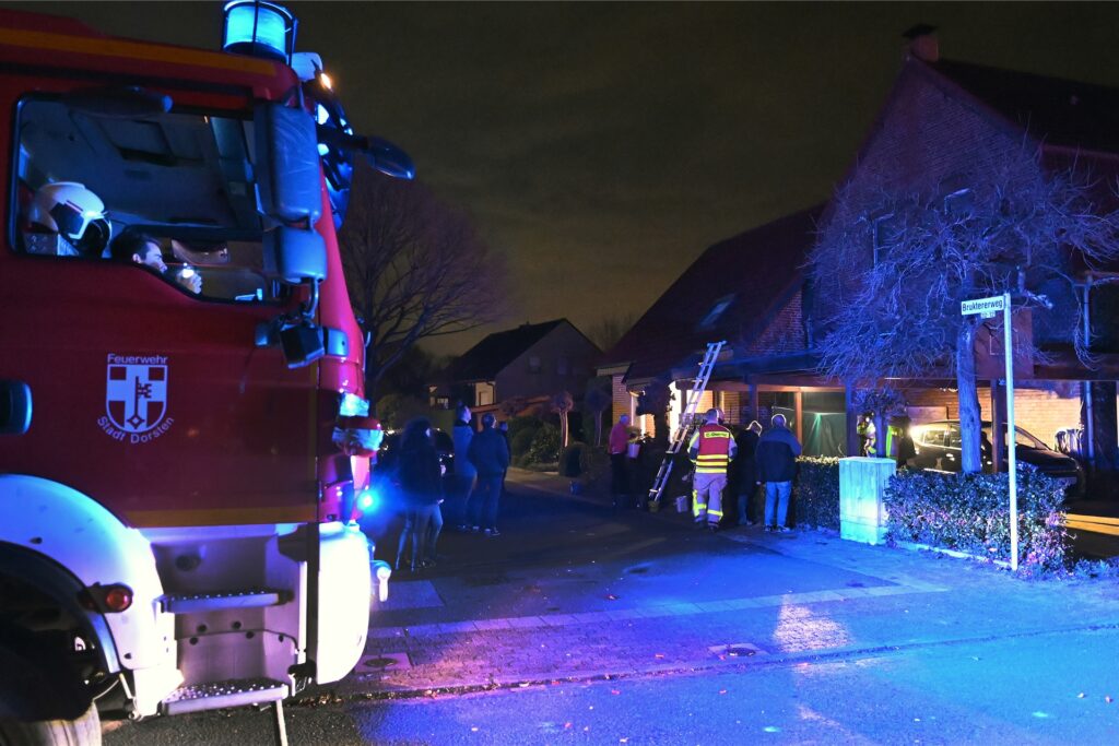 Feuerwehreinsatz am Bruktererweg in Wulfen